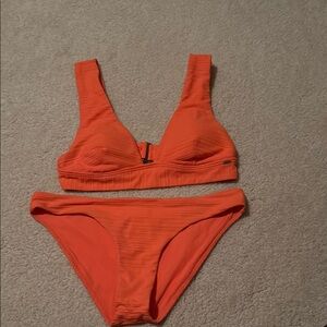 Rip Curl Orange Athletic Bikini Set